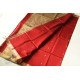 buy  Handwoven Maheshwari Red Saree With Golden Pallu 