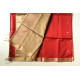 buy  Handwoven Maheshwari Red Saree With Golden Pallu 