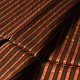 shop All over Zari Stripe Saree - Copper Brown