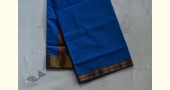 shop maheshwari cotton silk blue saree with zari border