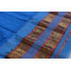 shop maheshwari cotton silk blue saree with zari border