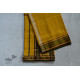 shop maheshwari cotton silk saree with zari border - light yellow