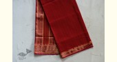 shop maheshwari cotton silk red saree with zari border