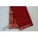 shop maheshwari cotton silk red saree with zari border