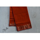 shop maheshwari cotton silk brick red saree with zari border 