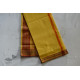 shop maheshwari cotton silk lemon yellow saree with zari border