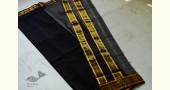 shop maheshwari cotton silk black saree with zari border