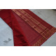 shop maheshwari cotton silk red saree with zari border