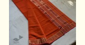 shop maheshwari cotton silk brick red saree with zari border 