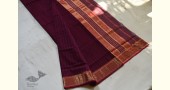 shop maheshwari cotton silk violate color saree with zari border