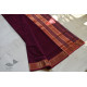 shop maheshwari cotton silk violate color saree with zari border