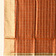 shop Maheshwari Handloom Dress Material - Golden Zari Checks - Top & Dupatta