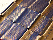 Pavitra . पवित्रा | Handloom Maheshwari Silk & Allover Zari Saree (Zari Brocade)