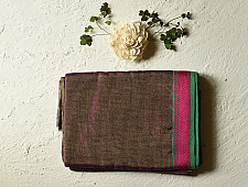 Iris ~ Maheshwari Handloom | Resham Border Zari Checks Saree