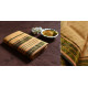 shop maheshwari cotton silk saree with zari border - light yellow