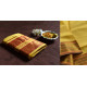 shop maheshwari cotton silk lemon yellow saree with zari border