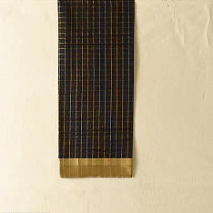 Rekha | Maheshwari - Black Dress Material (Top & Dupatta) - Zari Checks