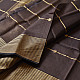 buy Handloom Maheshwari Silk Brown Saree With Zari Stripes