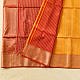 Black Handloom Maheshwari Silk Yello Saree With Zari Border