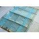 maheshwari handwoven silk sea green saree with zari border