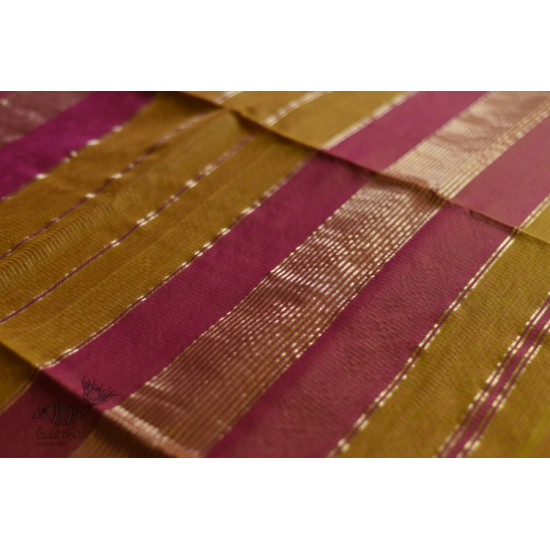 maheshwari handwoven silk saree with zari border