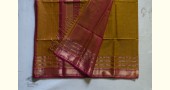 maheshwari handwoven silk saree with zari border