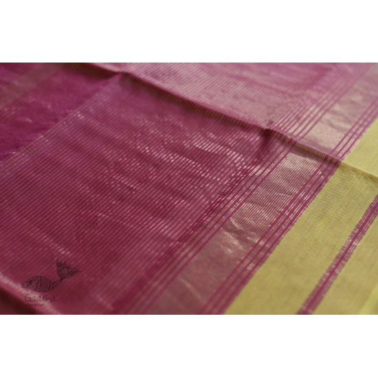 maheshwari handwoven silk saree with zari border