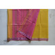 maheshwari handwoven silk yellow saree 