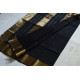 maheshwari handwoven silk black saree with zari border