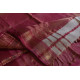 maheshwari handwoven silk white saree with pink border