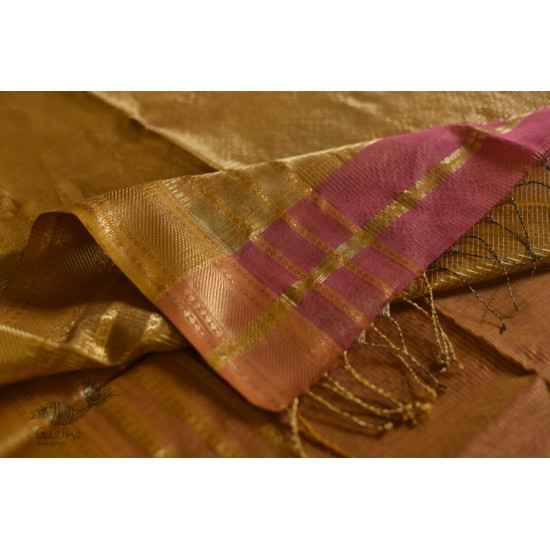 Handloom Maheshwari silk saree | Festive Look 