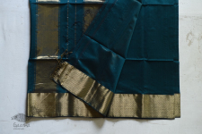 Maheshwari Silk Saree ( Bottle Green )~ 14