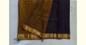 maheshwari handwoven silk violet color saree