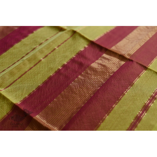 maheshwari handwoven silk saree with zari border