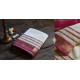 maheshwari handwoven silk white saree with pink border