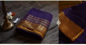 maheshwari handwoven silk violet color saree