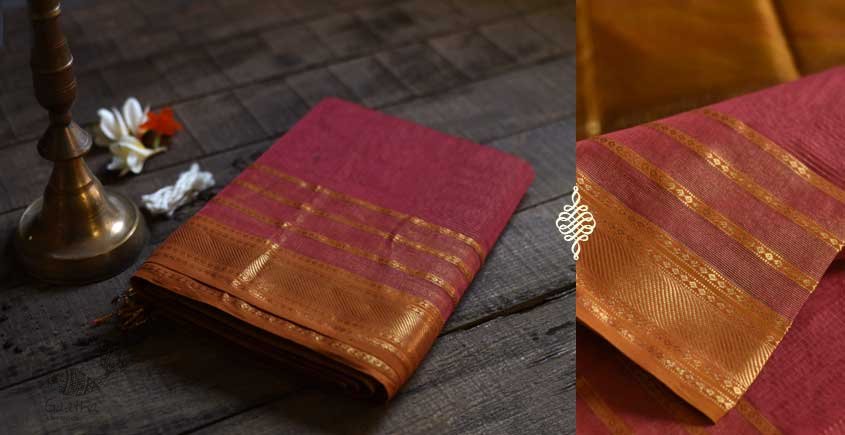 Handloom Maheshwari silk saree | Festive Look 
