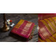 maheshwari handwoven silk saree with zari border