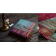 maheshwari handwoven silk sea green saree with pink pallu