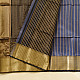 buy Handloom Maheshwari Silk - Zari Stripe in Grey Saree