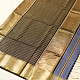 buy Handloom Maheshwari Silk - Zari Stripe in Grey Saree