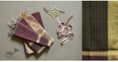 shop  Black & Brown handwoven maheshwari silk material - dress and dupatta set fabric