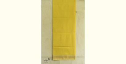 Shyamali ❢ Maheshwari Silk Dress Material With Dupatta - Yellow & Green