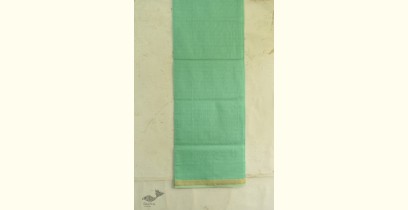 Shyamali ❢ Maheshwari Silk Dress Material With Dupatta - Light Green