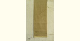 Shyamali ❢ Maheshwari Silk Dress Material With Dupatta - Off White & Light Brown