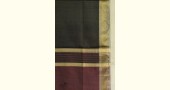 shop  Black & Brown handwoven maheshwari silk material - dress and dupatta set fabric