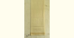 Shyamali ❢ Maheshwari Silk Dress Material With Dupatta - Off White & Purple