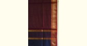 shop blue handwoven maheshwari silk material - dress and dupatta set fabric