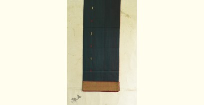 Shyamali ❢ Maheshwari Silk Dress Material With Dupatta - Red & Green