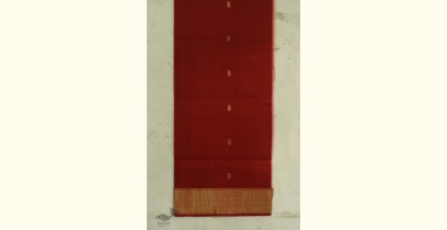 Shyamali ❢ Maheshwari Silk Dress Material With Dupatta - Yellow & Red